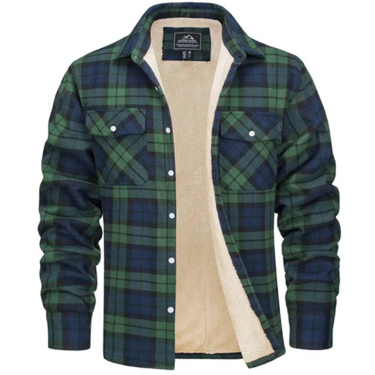 R&B | Zeitlose Herrenjacke im karierten Trucker-Design