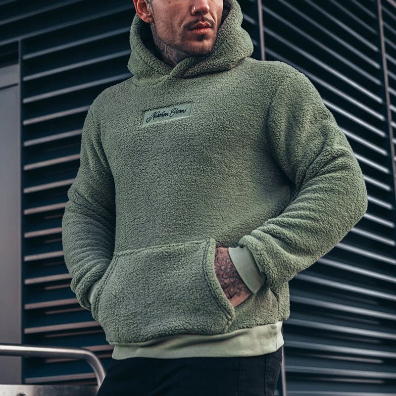 R&B | Männer Fleece Lässig Schnitt Tasche Weich und Warm