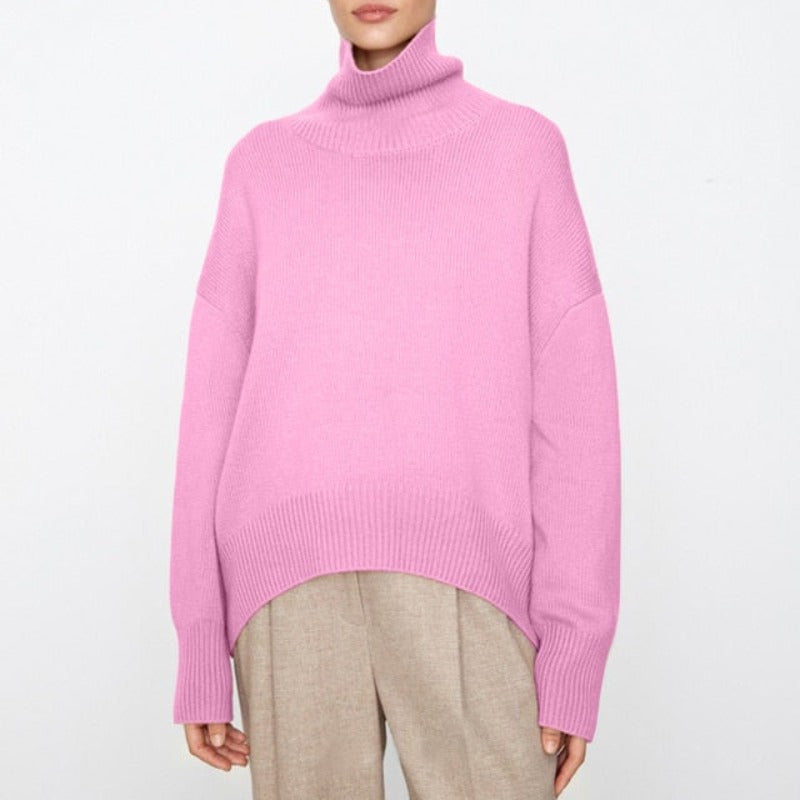 R&B - Weit geschnittener warmer Rollkragenpullover