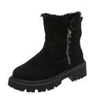 R&B | Warme Samt Winterstiefel für Damen – Gemütlicher & Stilvoller Komfort