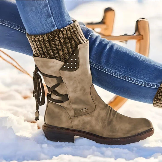 R&B | Elegante Leder Stiefeletten