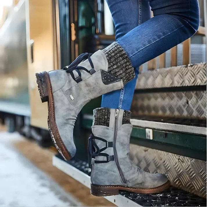 R&B | Elegante Leder Stiefeletten