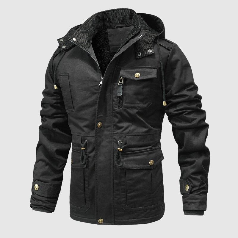 R&B | Taktische Baumwollmischjacke Strapazierfähige Warme Outdoorjacke