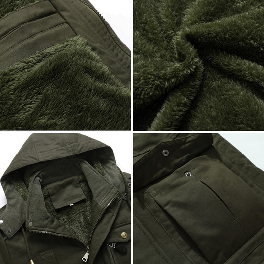 R&B | Taktische Baumwollmischjacke Strapazierfähige Warme Outdoorjacke