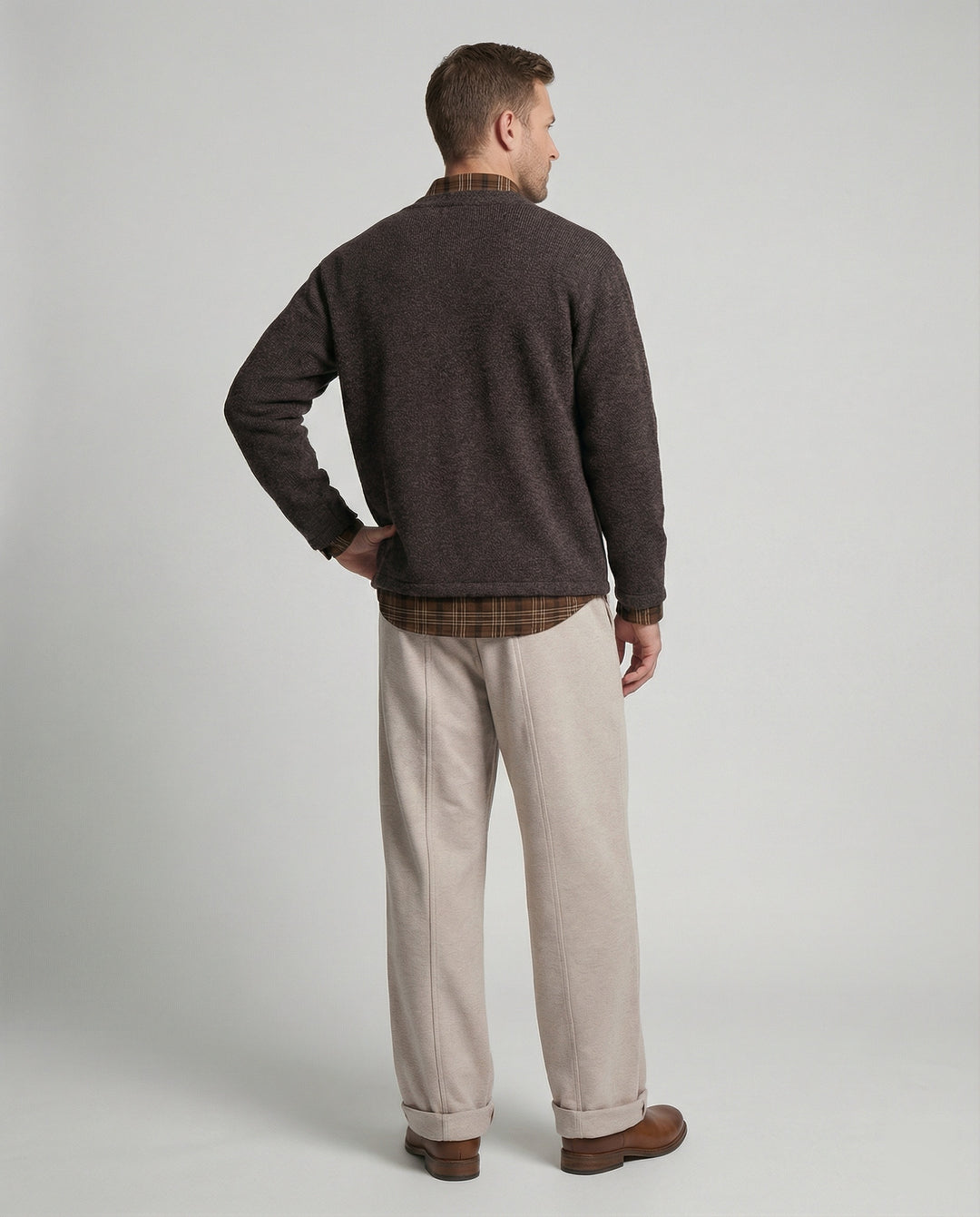Warme Fleece Winterhose für Herren Baggy Fit Bequem
