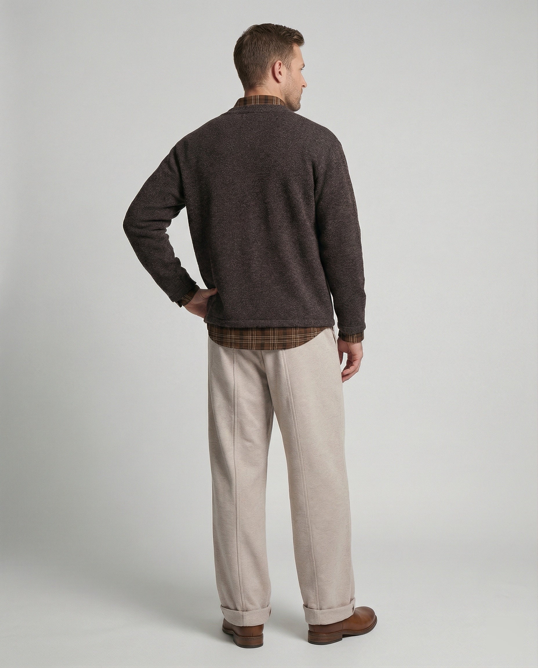 Warme Fleece Winterhose für Herren Baggy Fit Bequem