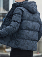 R&B | Pufferjacke mit Reißverschluss und Stehkragen
