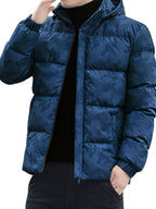 R&B | Pufferjacke mit Reißverschluss und Stehkragen