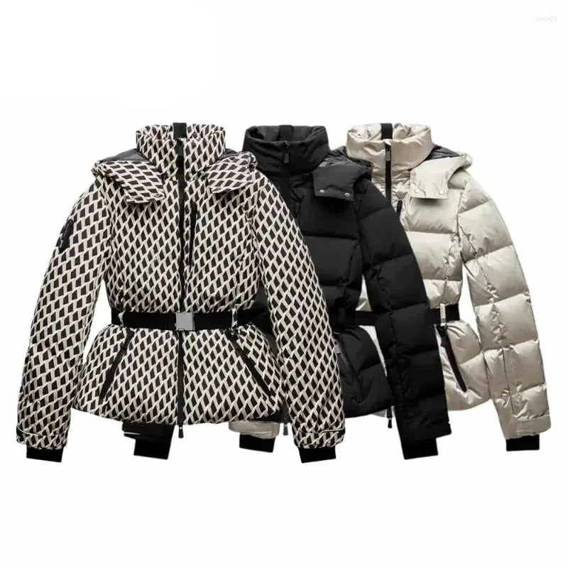 R&B | Steppjacke Damen mit Taillengürtel