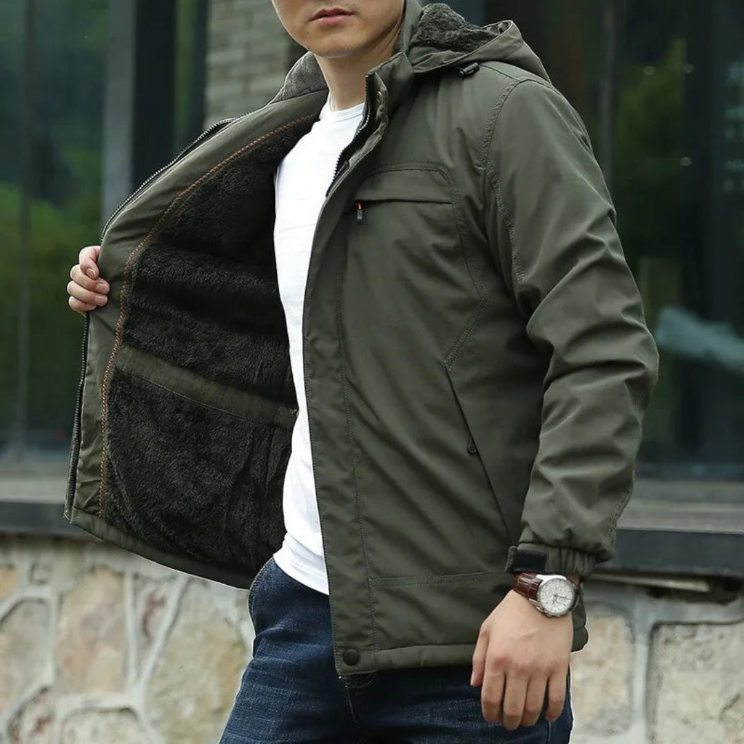 R&B | Fleecejacke mit Kapuze