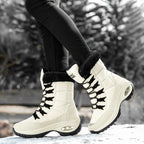 R&B | Wasserdichte Knöchelhohe Schneestiefel für Frauen – Gemütlich & Stilvoll