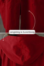 R&B | Oversize-Windjacke in Burgunderrot