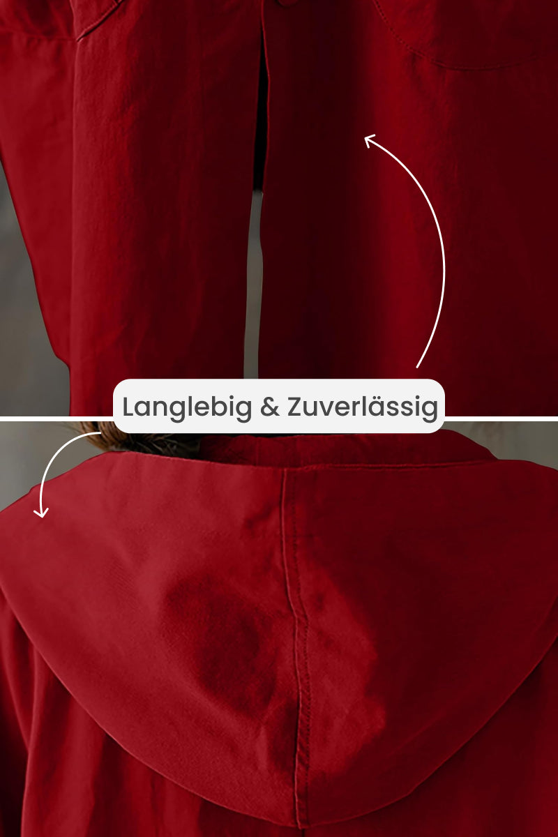 R&B | Oversize-Windjacke in Burgunderrot