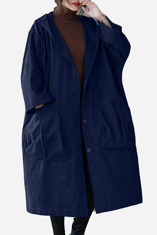 R&B | Oversize-Windjacke in Burgunderrot