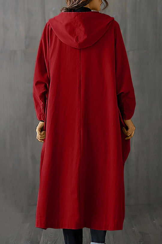 R&B | Oversize-Windjacke in Burgunderrot