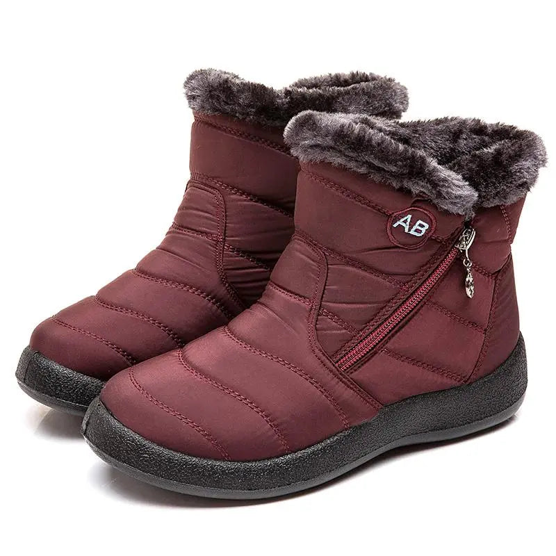 R&B | Wasserdichte Knöchel-Schneestiefel für Frauen – Warm & Gemütlicher Komfort