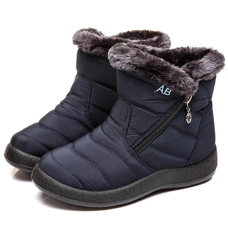 R&B | Wasserdichte Knöchel-Schneestiefel für Frauen – Warm & Gemütlicher Komfort