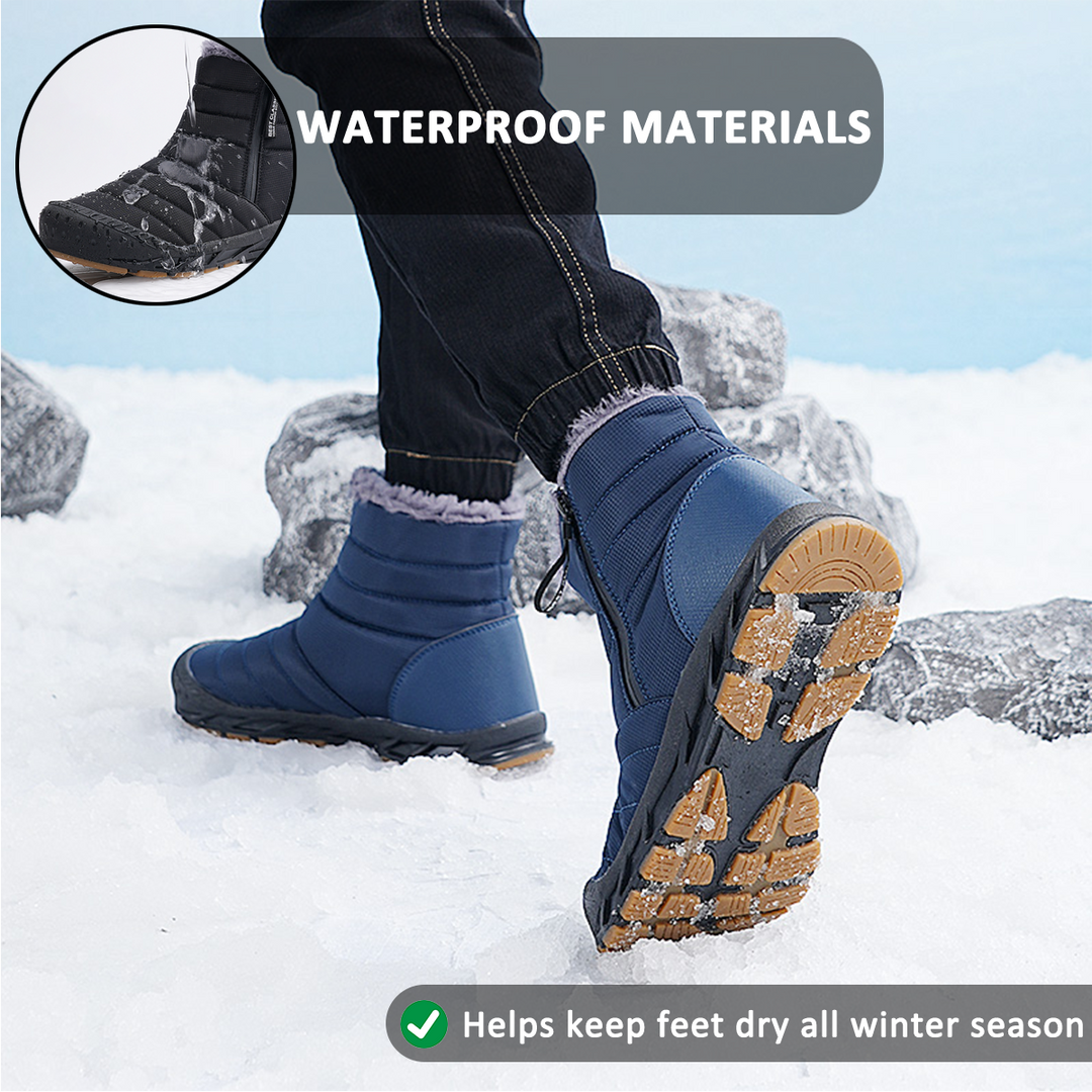 R&B | Wasserdichte High Top Schneestiefel für Männer & Frauen – Bequem & Unterstützend für Winterabenteuer