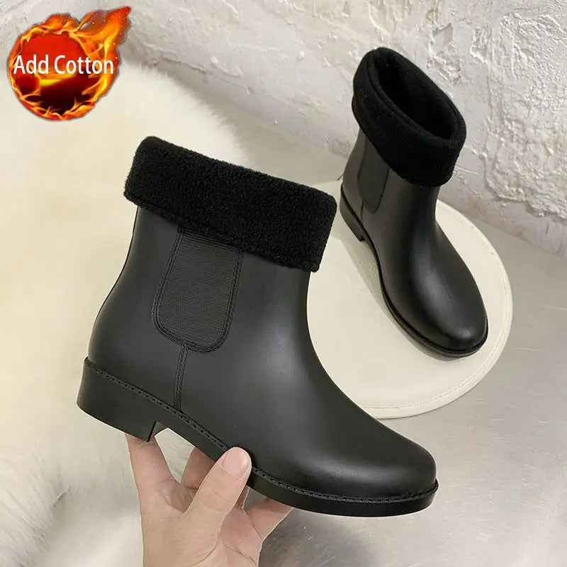 R&B | Slip-On Regenstiefel - Bequeme Gepolsterte Design für Frauen