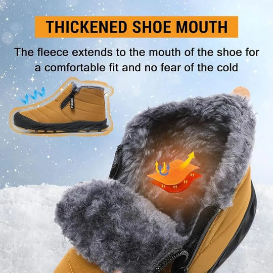 R&B | Wasserdichte Schneestiefel für Frauen – Bequem & Warm mit Fellfutter