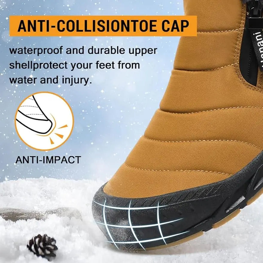 R&B | Wasserdichte Schneestiefel für Frauen – Bequem & Warm mit Fellfutter