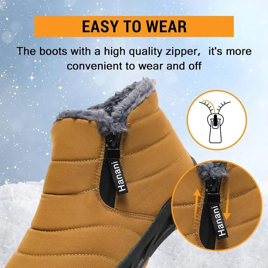 R&B | Wasserdichte Schneestiefel für Frauen – Bequem & Warm mit Fellfutter
