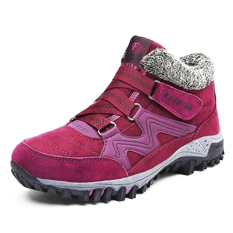 R&B | Wasserdichtes Wildleder Schwarz Stiefeletten für Frauen – Gemütliches & Stilvolles Winter Fußbekleidung