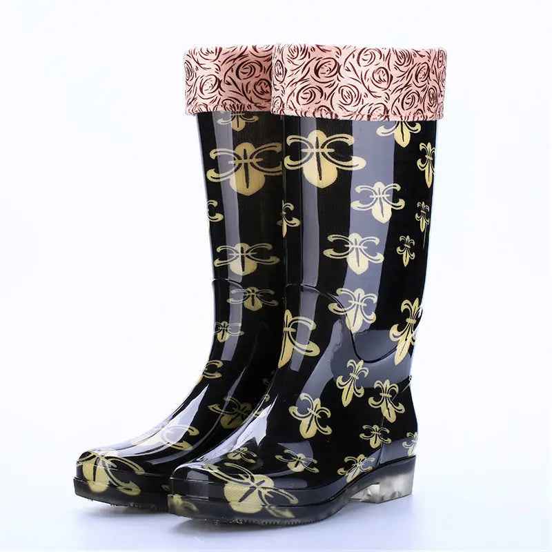 R&B | Winterstiefel - Stilvolles Blumenmuster für Frauen