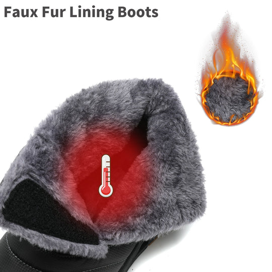 R&B | Wasserdichte Winterstiefel für Frauen – Bequem & Unterstützend für kaltes Wetter