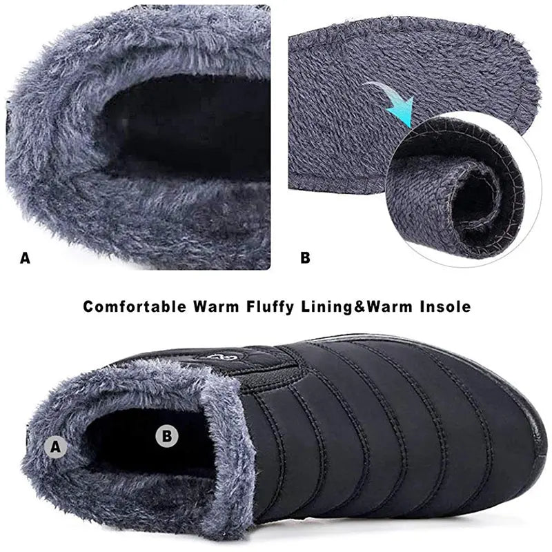 R&B | Wasserdichte Winterstiefel für Damen – Gemütliches & Rutschfestes Design