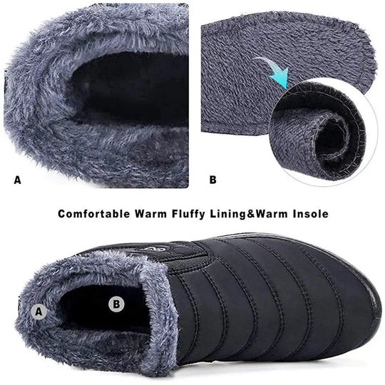 R&B | Wasserdichte Winterstiefel für Damen – Gemütliches & Rutschfestes Design
