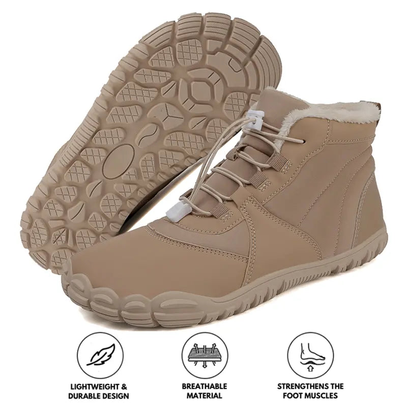 R&B | Wasserdichte Winterstiefel für Frauen – Warm & Bequem Barfußdesign