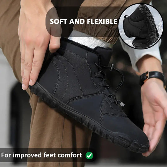 R&B | Wasserdichte Winterstiefel für Frauen – Warm & Bequem Barfußdesign