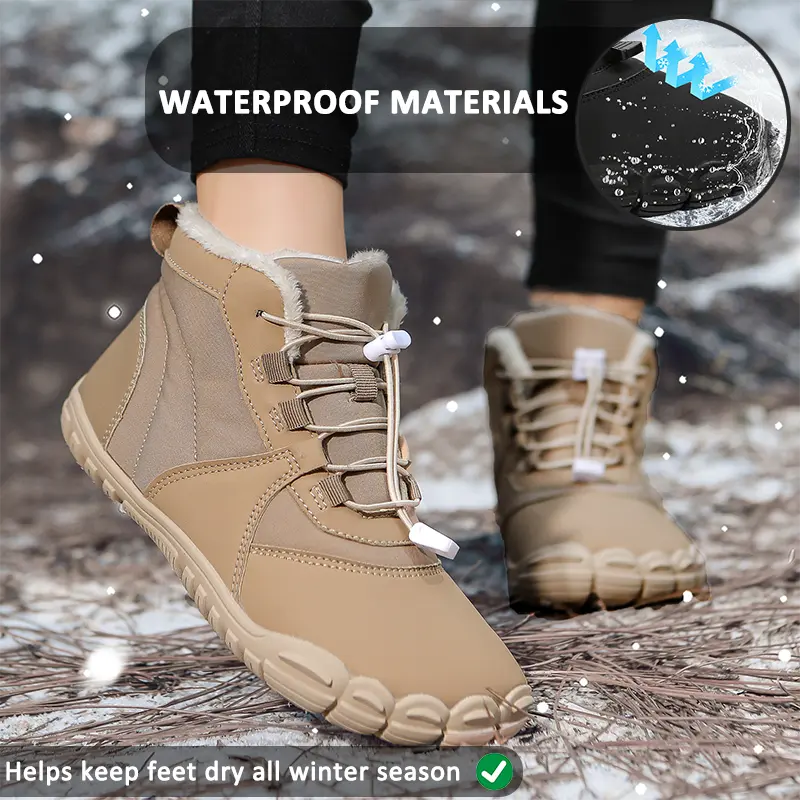 R&B | Wasserdichte Winterstiefel für Frauen – Warm & Bequem Barfußdesign
