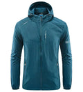R&B | Herren Windbreaker Jacke - Voller Reißverschluss und Kapuze