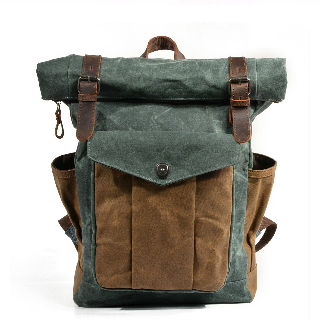 R&B | Canvas Rolltop Rucksack Lundastyle Nachhaltig und Stilvoll für Abenteurer