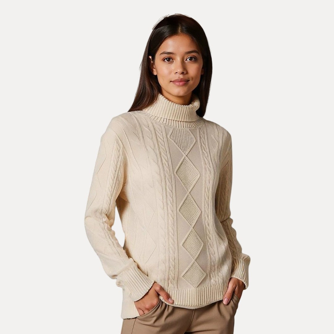 R&B | Strickpullover mit Stehkragen