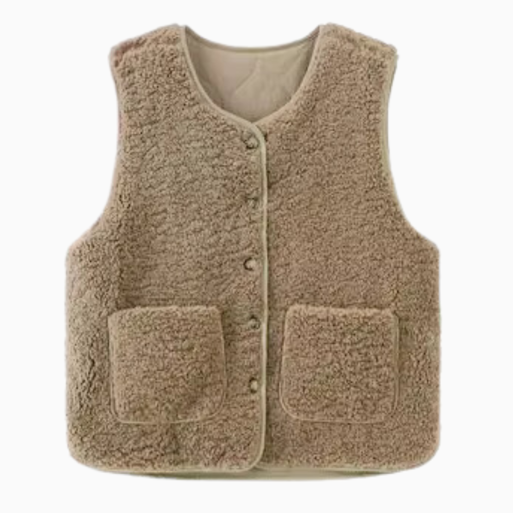 R&B | Weste mit Knöpfen Aus Fleece