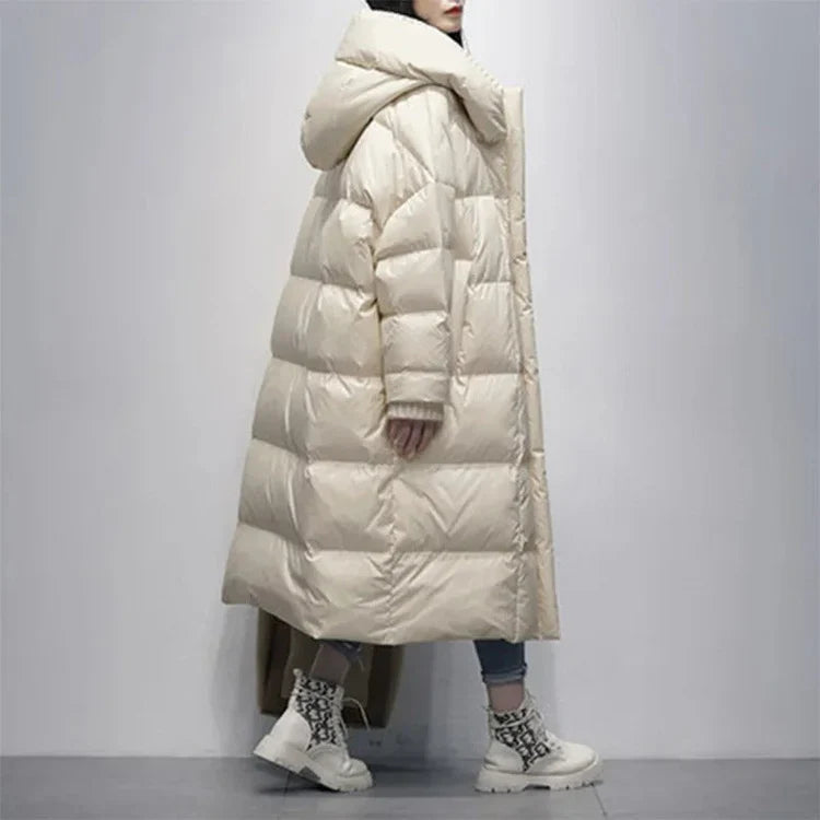R&B | Lange Winter Pufferjacke