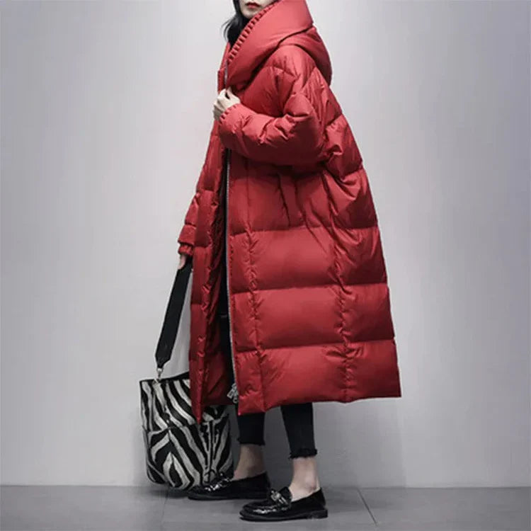 R&B | Lange Winter Pufferjacke