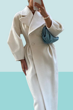 R&B | Comfortabele Midi Jacke Met Dubbele Knoopsluiting