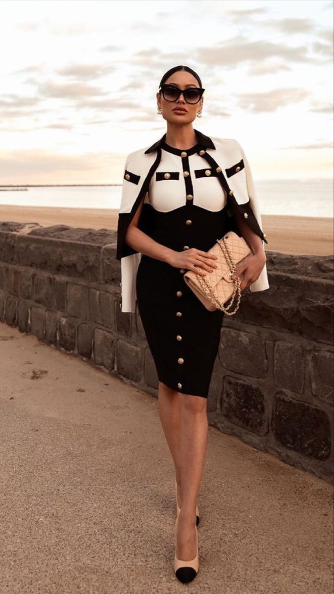 Catterina | Mode Kleid mit Blazer Outfit