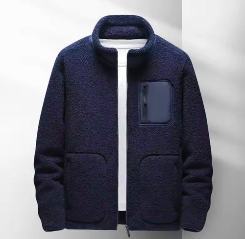 R&B | Herren Zip-Up Jacke - Hoher Kragen mit mehreren Taschen