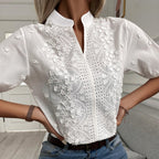 R&B | Klassische Weiße Bluse für Damen