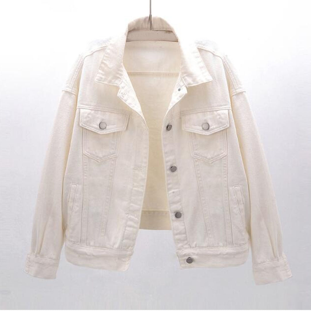 R&B | Lässige Denimjacke Baumwolle Klassisch und Zeitlos