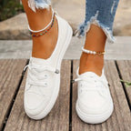R&B | Lässig Flache Schuhe mit Rutschfester Sohle und Runder Spitze