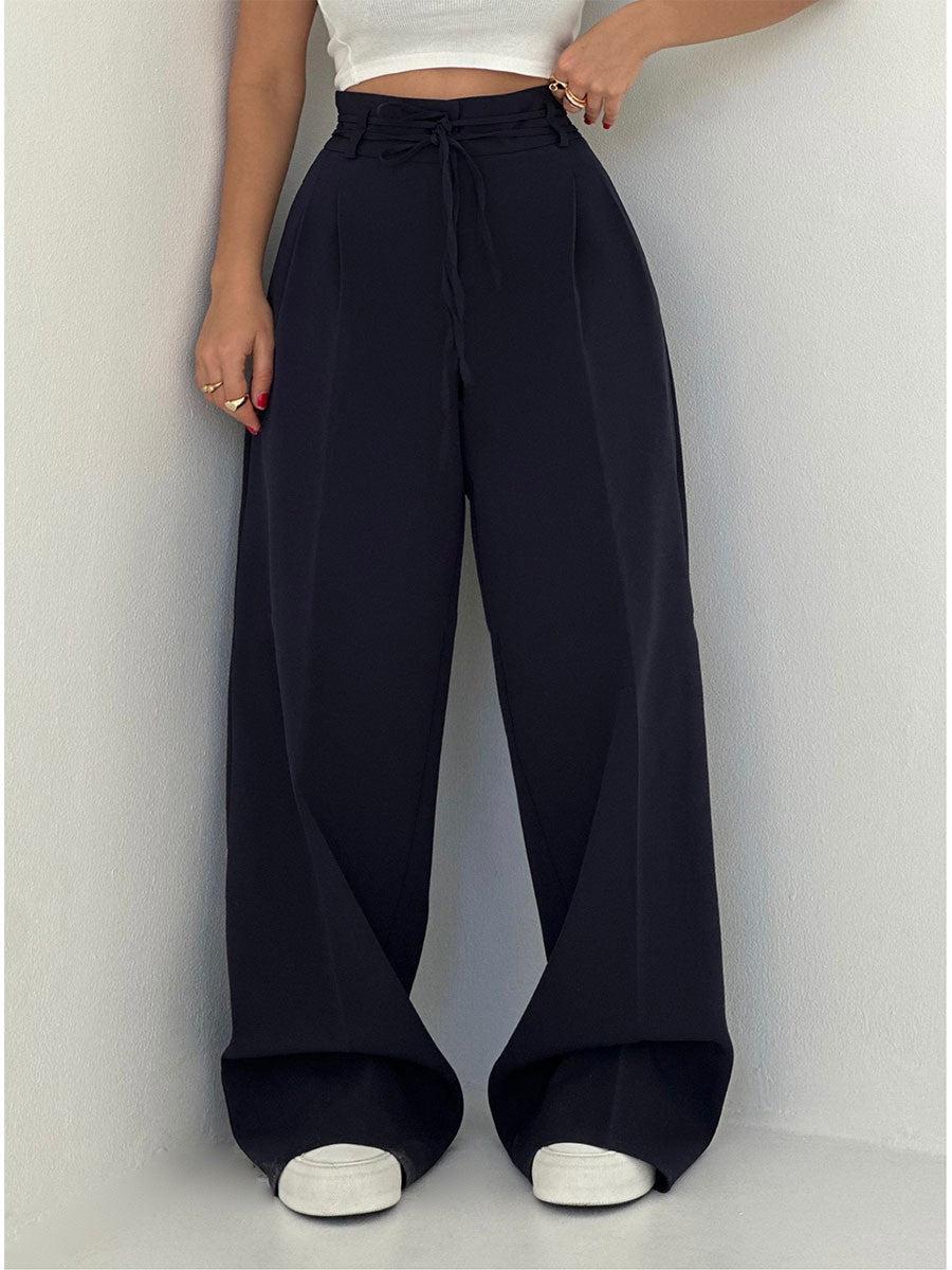 R&B | Damenhose mit Hohem Bund und Weitem Bein