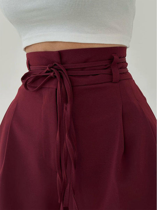 R&B | Damenhose mit Hohem Bund und Weitem Bein