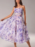 R&B | Elegantes Blumen Midi Kleid