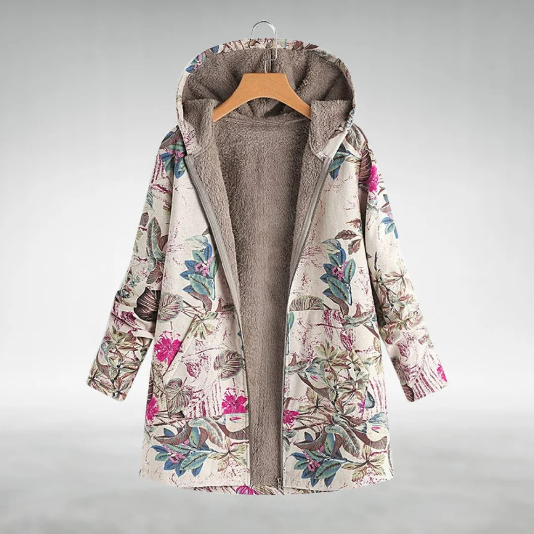 R&B | Geblümte Fleecejacke